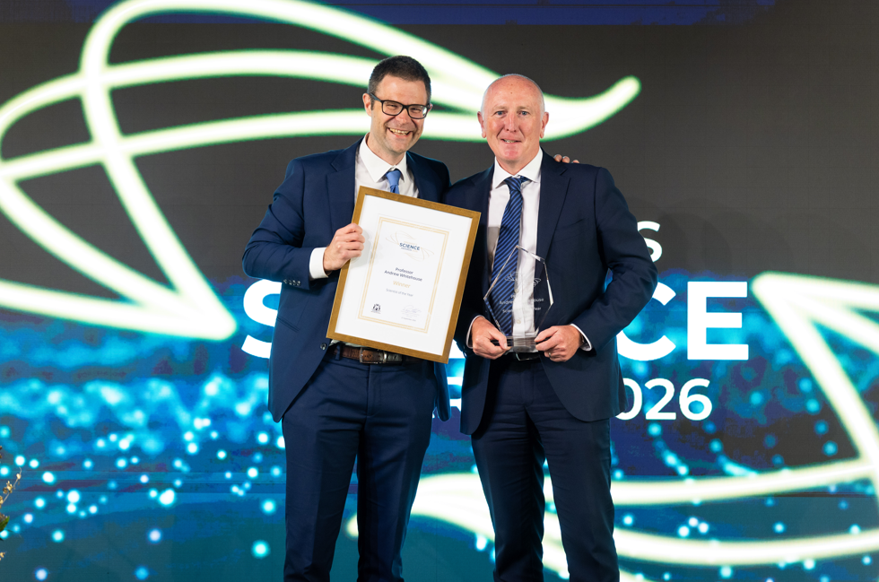 Professor Andrew Whitehouse from The Kids Research Institute Australia named Scientist of the Year