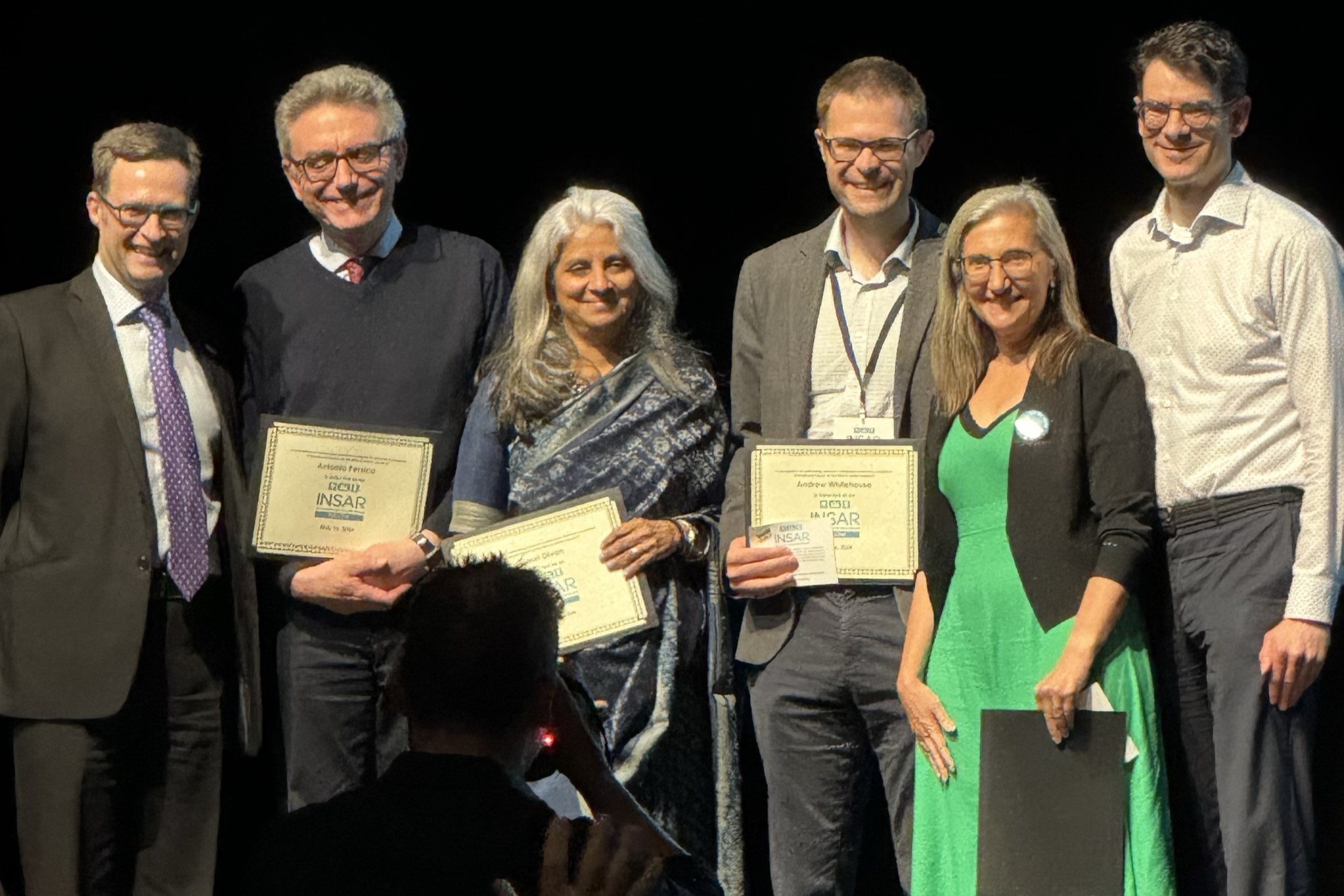 Professor Andrew Whitehouse with the other INSAR Fellows.