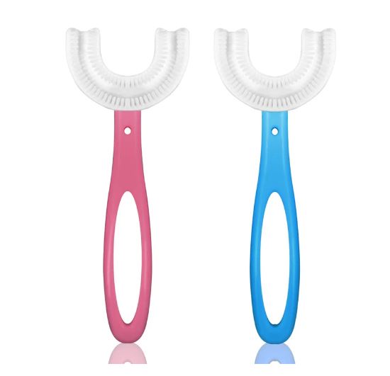 U-shaped toothbrushes